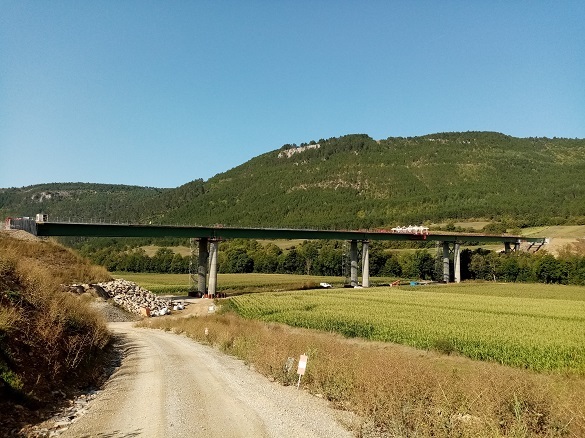 Vue d'ensemble du viaduc